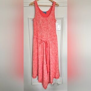 Fresh‎ Produce coral asymmetrical tank dress